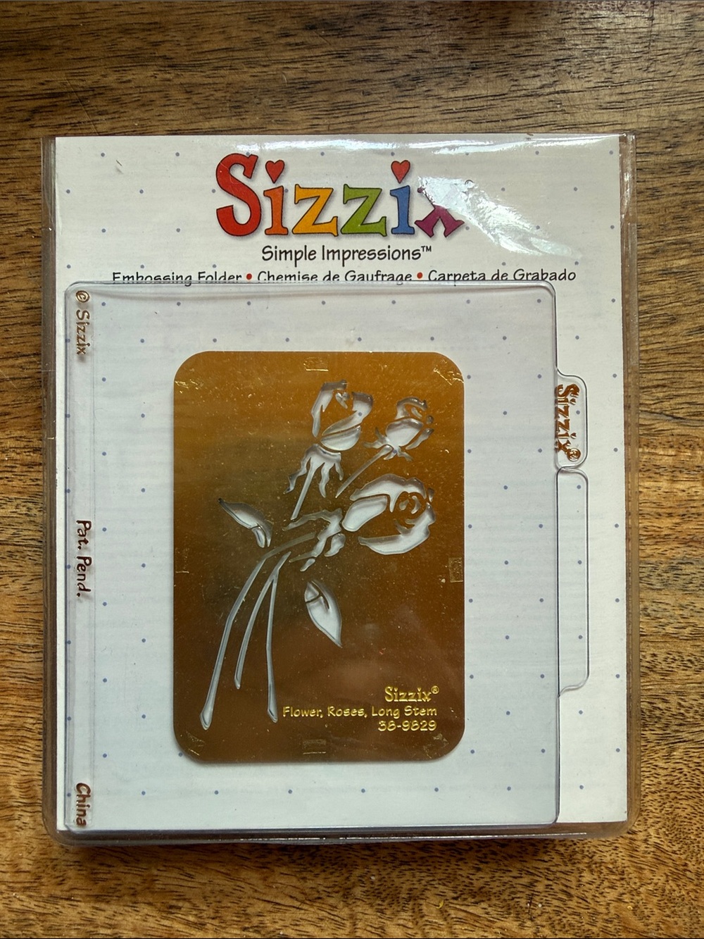 Sizzix Simple Impressions Embossing Folder Lot of 10